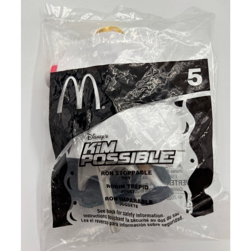 2003 Kim Possible McDonald's Happy Meal #5 RON STOPPABLE Toy‎ Sealed